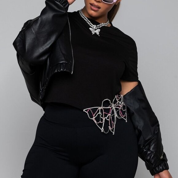 AZALEA WANG Jackets & Blazers - Plus Azalea Wang Easy Rider  Zip Up ( BRAND NEW !!!!!!!!! )